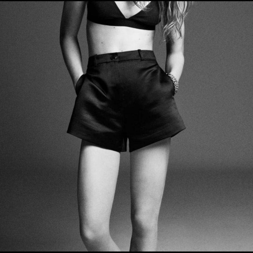 ZARA silky high wasted shorts